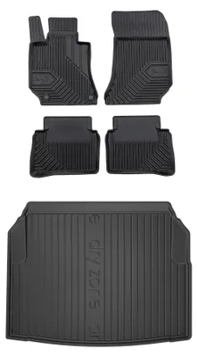 Produktbild von Gummimatten + Kofferraumwanne für Mercedes-Benz Klasa E W212 2009-2016 (Limousine) – Schwarz, passgenau – Wielganizator