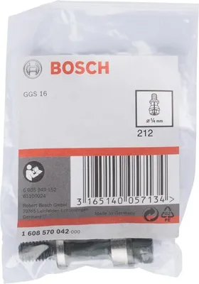 Produktbild von Spannzange mit Spannmutter, 1/4-Zoll, f. Bosch-Geradschleifer, passend zu GGS 16