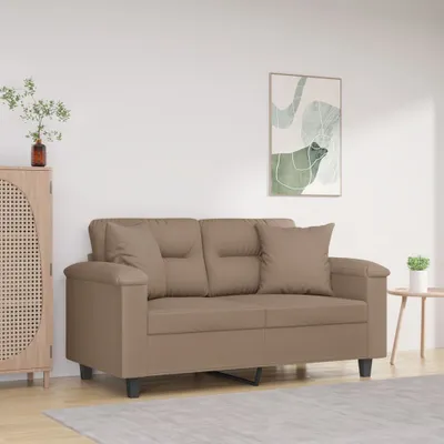 Produktbild von The Living Store Zierkissen 2 Stk. Taupe 40x40 cm Mikrofasergewebe