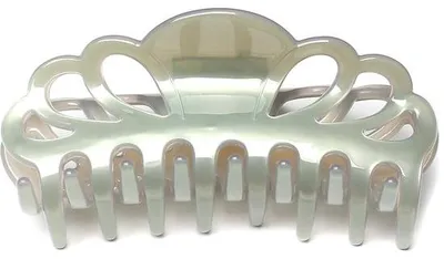 Obrázok produktu pre Mätovo zelené sponky do vlasov z acetátu, 10 cm
