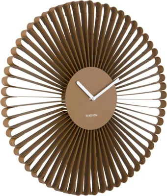 Produktbild von Karlsson - Wanduhr Cascara - Braun - 50x50x50cm
