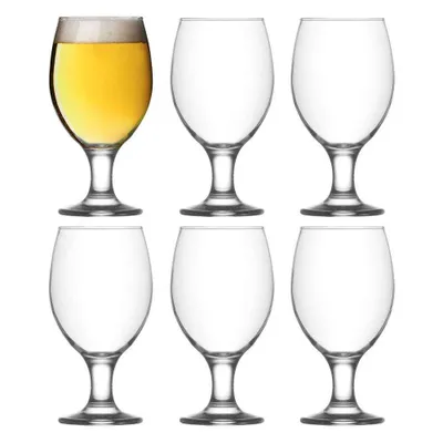 Obrázek produktu pro LAV Misket sklenice na pivo - 400 ml - transparentní - 6 kusů