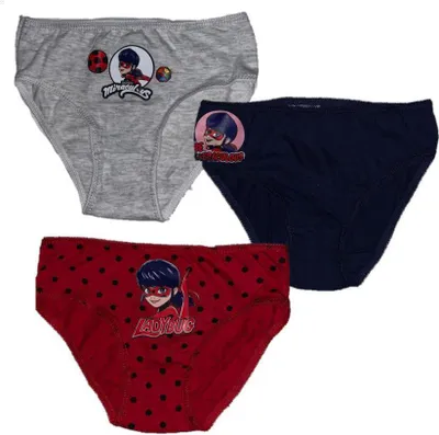 Produktbild von 3er Pack Mädchen- Slip miraculous , 100% Baumwolle 92/98