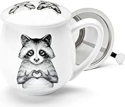 Produktbild von Kräuterteetasse "Pip & Pepe" Porzellan, 3-teilig 0,35 l