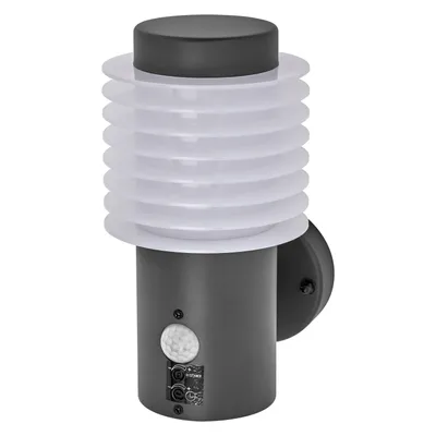 Produktbild von Ledvance LED Außenleuchte Wandlampe Endura Style Rondo Dunkelgrau IP44 9,5W 1000lm warmweiß 3000K Sensor