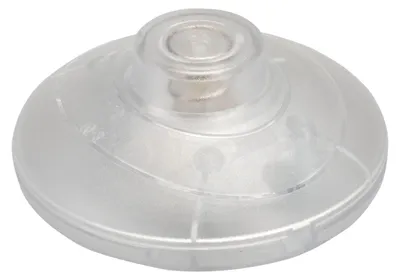 Produktbild von Rundfußschalter Druckschalter in transparent 250V/2A Schnurzwischenschalter für 1-adrige