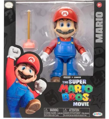 Image de Mario : figurine super mario 13 cm - figurine nintendo articulé - jakks