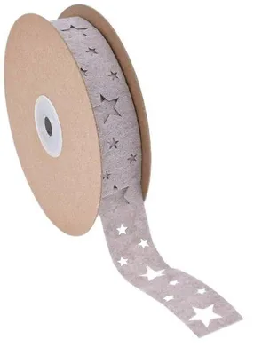 Obrázek produktu pro Vánoční mašle 4 cm, šedá barva – ručně vyrobená saténová vánoční mašle pro balení dárků