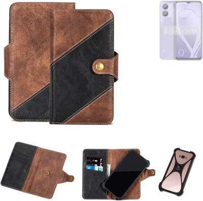 Produktbild von K-S-Trade Handyhülle Schutzhülle Bookstyle Case kompatibel mit Lava O1 Klapphülle Cover Hülle Schutztasche 1x