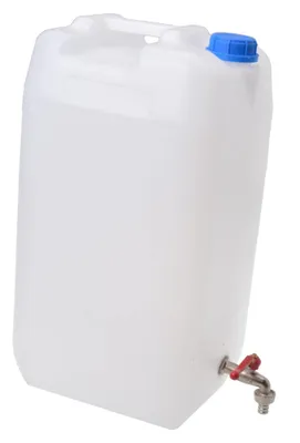 Imagen del producto de Tanque de plástico para agua potable con grifo de latón (10-30 litros)