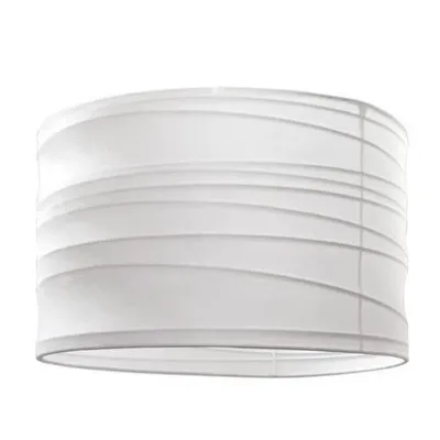 Produktbild von Lampenschirm weiß rund Stoff E27 Ø 50cm Hängelampe