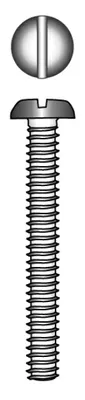 Produktbild von Zylinderkopf-Gewindeschraube mit Mutter, DIN84  DIN934, A2, M8x80mm