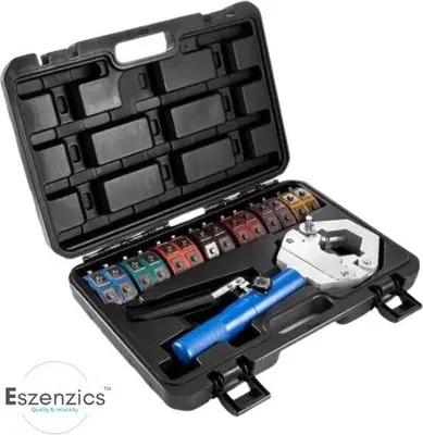 Productafbeelding van Hydraulische klemset - 7 stuks - Hoogwaardige compressieklemmen - Lichtgewicht - Compact - Transportkoffer