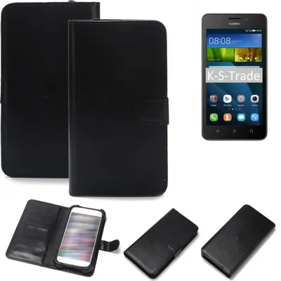 Produktbild von K-S-Trade Handyhülle Schutzhülle kompatibel mit Huawei Y635 Handy Schutz Hülle Handyhülle Bumper schwarz 1x