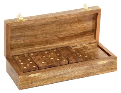 Produktbild von Dalva-domino-steine, 10 x 25 cm, braun  - Atmosphera créateur d'intérieur