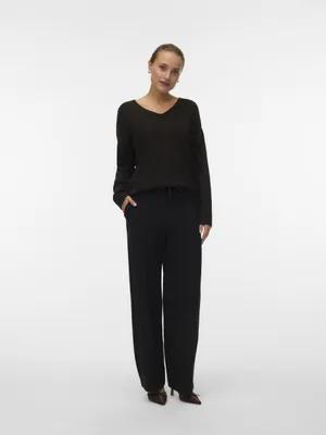 Zdjęcie produktu dla Vero Moda VMCREWLEFILE Knitted pullover, Pulower, Dorosły, Damski, Brązowy, L, Akrylowy
