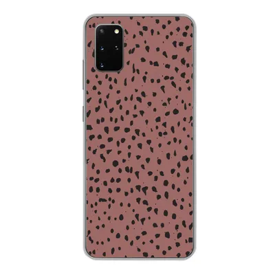 Produktbild von MuchoWow® Handyhülle Schutzhülle Hülle für Samsung Galaxy S20 Plus Polka dots - Muster - Schwarz Silikon Softcase Handy Hülle - Hartschale