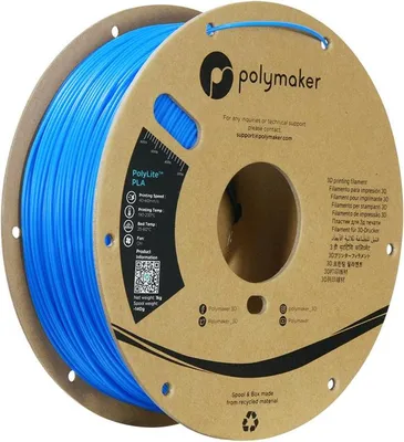 Produktbild von Polymaker PA02064 3D-Druckmaterial Polyacticsäure (PLA) Blau 1 kg (PA02064)