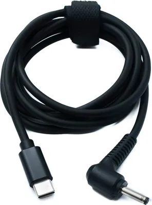 Produktbild von DC 20V Kabel 150 cm 3,5 x 1,35 Stecker zu USB 3.1 Typ C Stecker Winkel | System-S