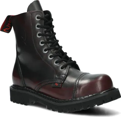 Produktbild von NAGABA Stahlkappenschuhe Damen Herren Stiefel 8H - Leder - Kastanienbraun - Schwarz - 44