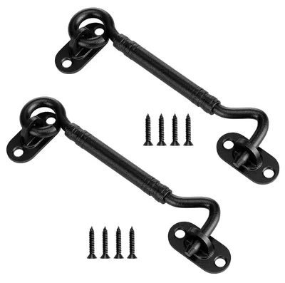 Imagen del producto de Anclajes de acero inoxidable, 2 unidades, 15,24 cm, con ojales, para puertas y ventanas
