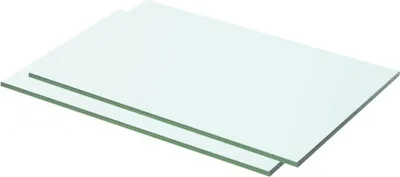 Produktbild von Regalböden 2 Stk. Glas Transparent 50x25 cm