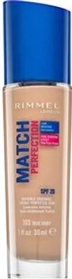 Immagine prodotto di Rimmel Match Perfection Foundation SPF20 - Tonalità 103 Avorio Vero, Trucco adattabile 30 ml