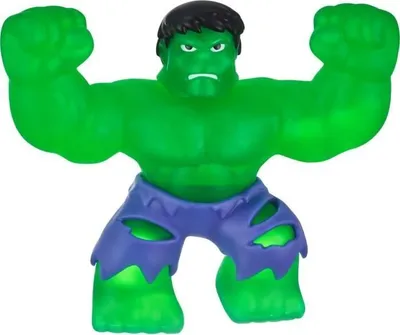 Produktbild von Hulk Figur, Goo Jit Zu Marvel, 11 cm, Elastische Figur, Grün und Blau