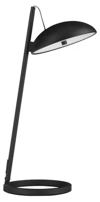 Produktbild von Nova Luce LED Tischleuchte Flute dimmbar 18W warmweiss 3000K Schwarz Aluminium 53x28cm 9006102