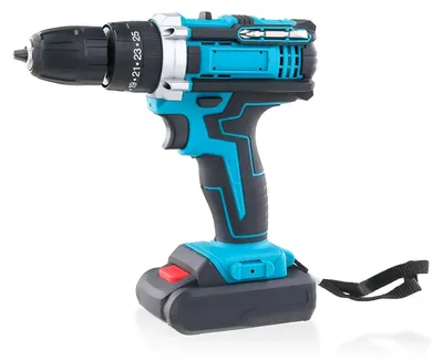 Obrázek produktu pro Sada akumulátorových příklepových šroubováků – 3 funkce – 25 stupňů točivého momentu a 3 rychlostní stupně – pro kov – 2 akumulátory – funkce příklepového vrtáku