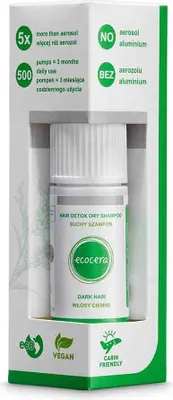 Zdjęcie produktu dla Ecocera Suchy szampon do włosów ciemnych, 15 g