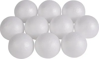 Produktbild von Famanu Styropor Kugeln 7 cm - Set von 10 Stück