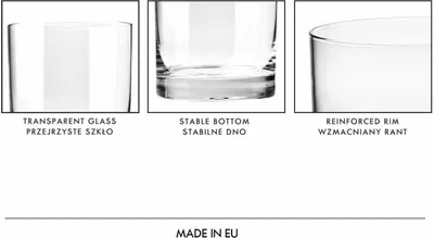 Produktbild von KROSNO Blended Whiskygläser, 6er-Set, 350 ml