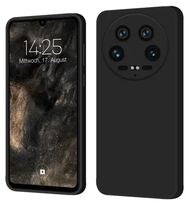 Produktbild von Hülle für Xiaomi 14 Ultra Case Cover Bumper Smartphone Softgrip Schutzhülle Farbe: Schwarz