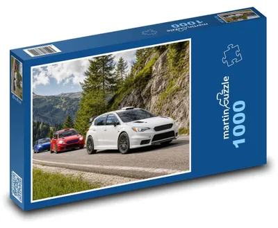 Produktbild von Puzzle 1000 Rallyeautos auf der Straße - martinpuzzle