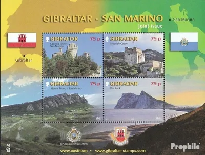 Produktbild von Briefmarken Gibraltar 2010 Mi Block93 (kompl.Ausg.) postfrisch Sehenswürdigkeiten