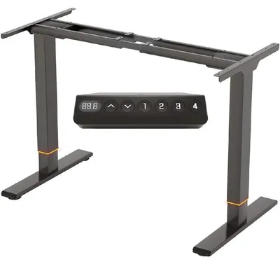 Image de Table à hauteur réglable EC5B-EU3, à double moteur, sans plateau, noire