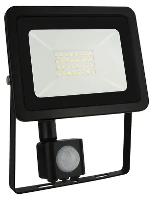 Produktbild von Spectrum LED Fluter Noctis Lux Schwarz IP44 30W 2600lm Warmweiß 3000K mit Bewegungsmelder