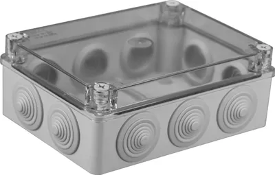 Image de Boîtier apparent 10 raccords IP65 190x140x70 gris PAWBOL S-BOX 406-P