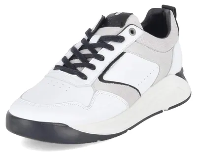Zdjęcie produktu dla Męskie, niskie sneakersy Bullboxer, kolor biały, skóra, rozmiar: 41
