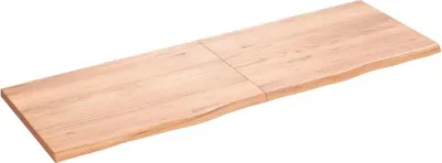 Obrázok produktu pre vidaXL Umývadlová doska svetlohnedá 180x60x(2-4) cm z masívneho dreva