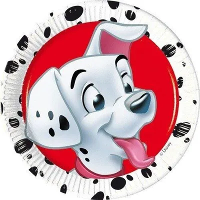 Disney 101 Dalmatiner Pappteller, 20 cm, 8 Stück