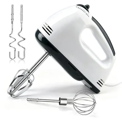 Handmixer, 5 Stufen, 304 Edelstahl-Zubehör, 5-teilig