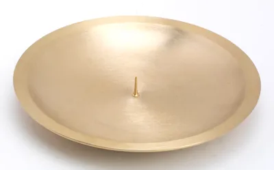 Produktbild von Kerzenteller, Teller, Kerzenuntersetzer mit Dorn D 16 cm matt