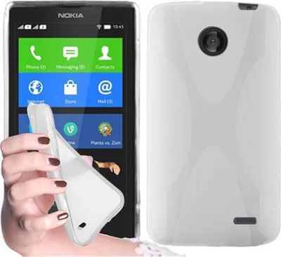 Produktbild von Cadorabo Handyhülle für Nokia X in Weiß Hülle Schutzhülle TPU Silikon Backcover Case