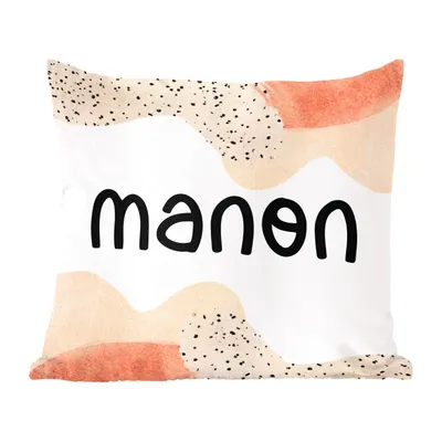 Produktbild von MuchoWow® Zierkissen Sofakissen Wohnzimmer Dekokissen 45x45 cm Manon - Pastell - Mädchen - Schlafpolster - Polster für das Sofa