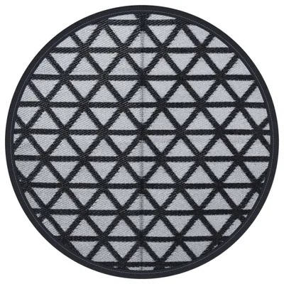 Produktbild von Outdoor-Teppich ARAKIL Schwarz Ø200 cm PP