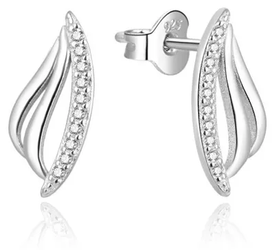 Produktbild von Charming silver earrings with zircons AGUP2304L