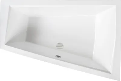 Produktbild von Badewanne INTIMA DUO RECHTS 170x125cm mit Füßen , mit Siphon (ohne Schürze) , für zwei Personen