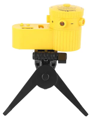 Image de Niveau laser LV06 avec éclairage LED trépied noir, angles de numérisation précis et réglables. Règle de nivellement multifonction 4 en 1 pour un usage domestique et professionnel